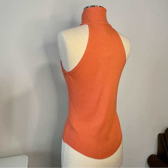 The Range Coral Alloy Sleeveless Rib Top - Picture 6 of 8